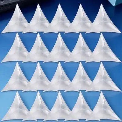 400Pcs Decorative Triangle Stair Dust Corner Clear Corner Guard for Desk Drawer Cabinet Closet Staircase Wall Dust Protection - view 6