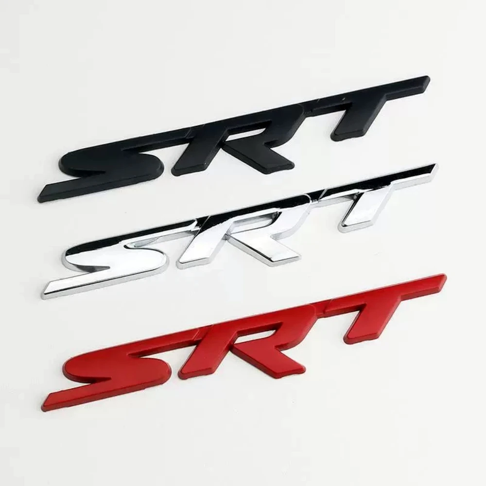 Srt Letters Logo Auto Stickers Voor Ontwijk Oplader Hellcat Kaliber Jcuv Auto Achterkoffer Embleem Badge Accessoires Voor Chrysler 300c