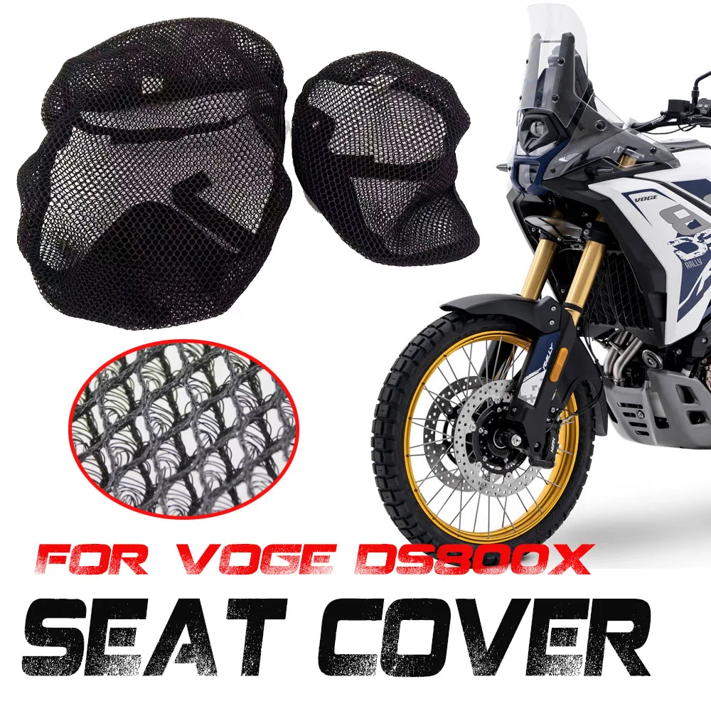 

For Loncin VOGE DS800X DS800 X DS 800X Mesh Motorcycle Seat Cover 3D Elastic Breathable Heat resistant Anti-Slip Protector Cover
