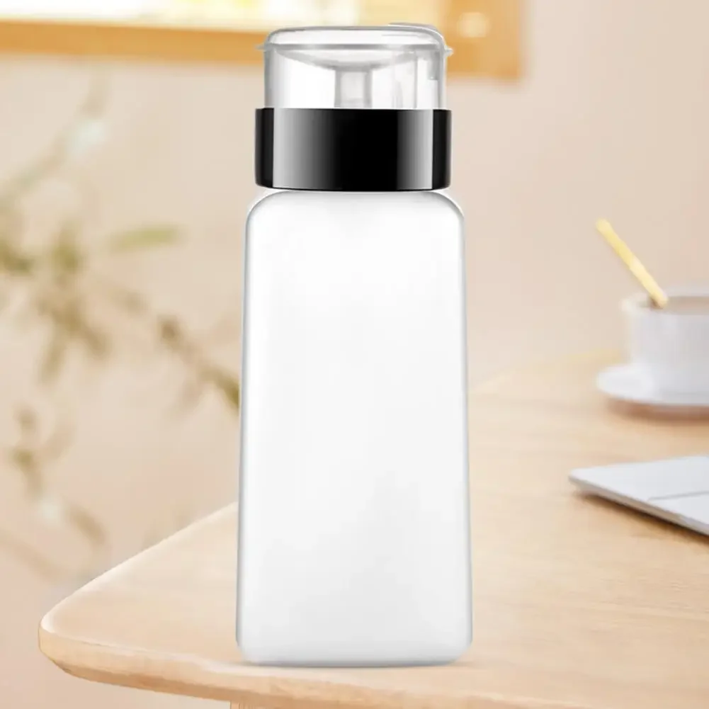 150/180/250ml Cosmetic Bottle Practical Portable Nail Press Bottle Push Down Empty  Dispenser Nail Salon Supplies