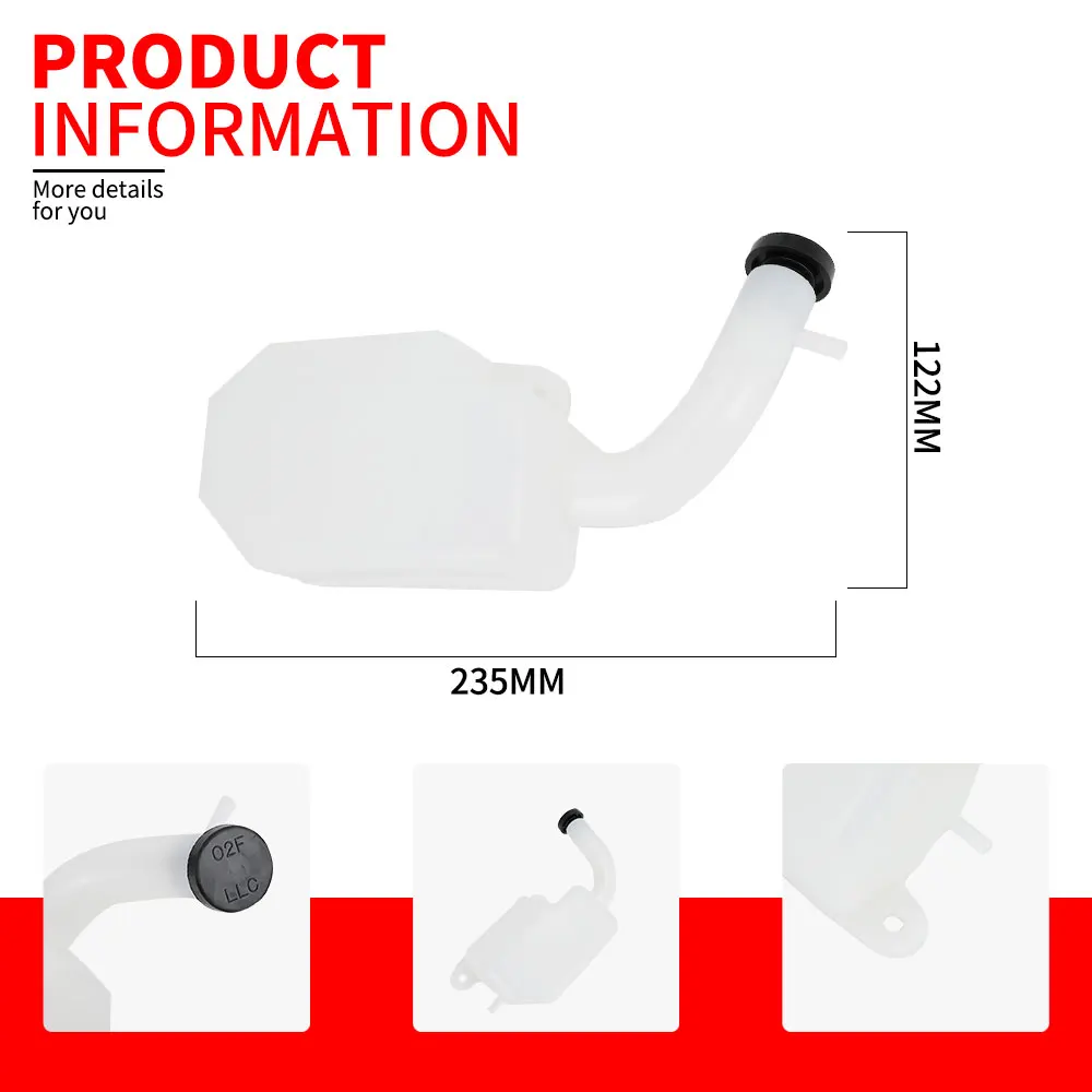 Motorcycle Accessories Radiator Tank Radiator Kettle Water Coolant Bottle For Suzuki LTZ400 LTZ 400 Polypropylene ATV