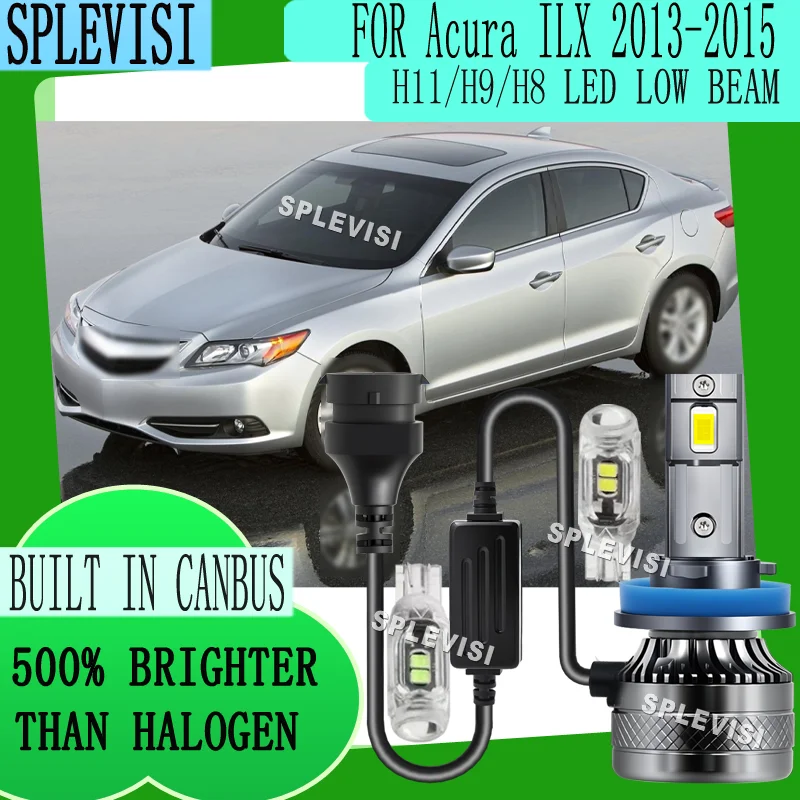 

for Safe Night Driving Energy Efficient Shakeproof and Long lasting up to 60,000 Hours LED Low Beam For Acura ILX 2013 2014 2015
