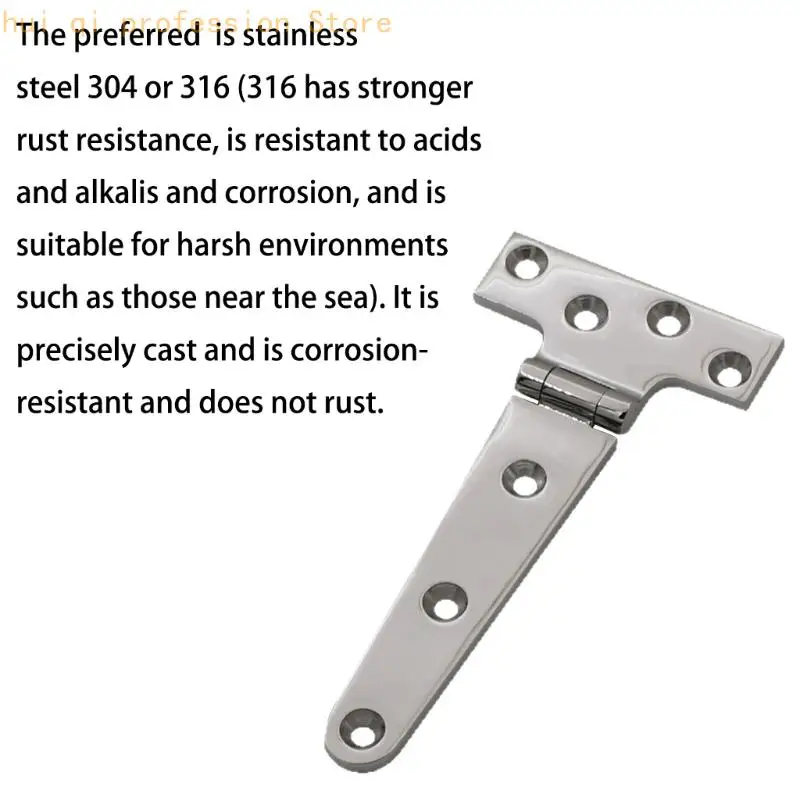 Marine-Deckel-T-Scharnier 75 x 152 mm mit versenkten Schraubenlöchern für den Einsatz H8WE – Detail 7