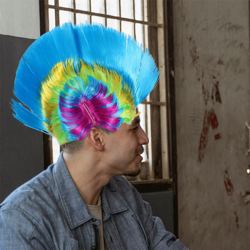 

2 шт. забавных головных уборов для Хэллоуина: расчески-перья для прически, аксессуар для вечеринки, красочные панк-гримасы для волос, для мужчин и женщин