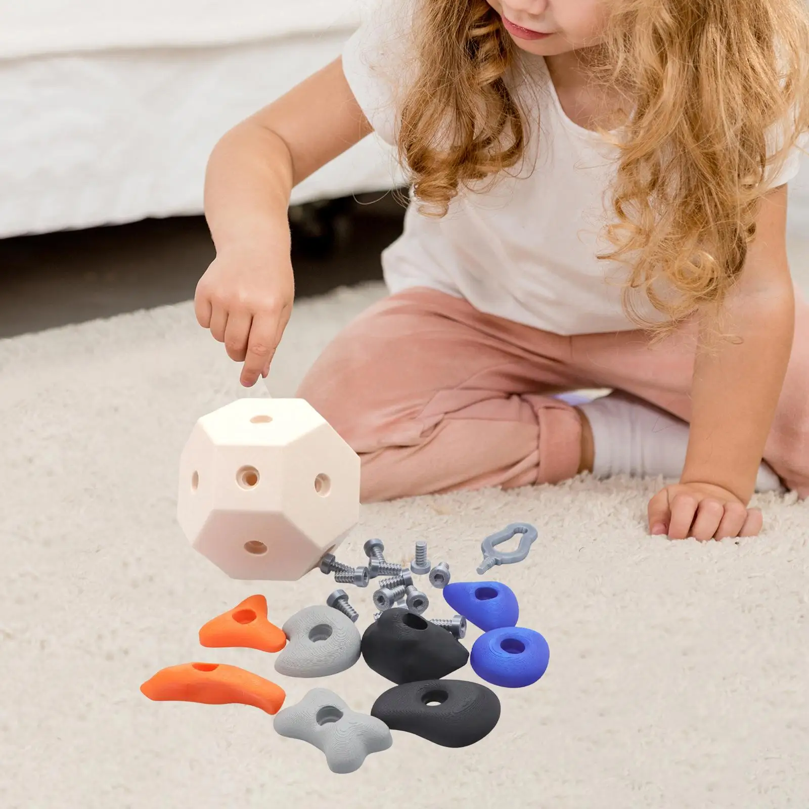 Тренировочный мяч для скалолазания, аксессуар для альпинизма, подарок 11,5x11,5x11 см, профессиональный легкий вес с брелком