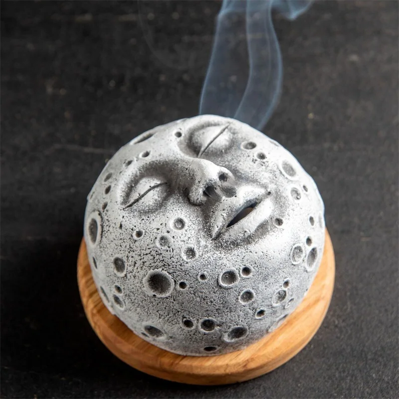 Galaxy Star Backflow Incense Burner Unique Incense Cone Stick Holder Home Fragrance Decorative Ornament for Aromatherapy