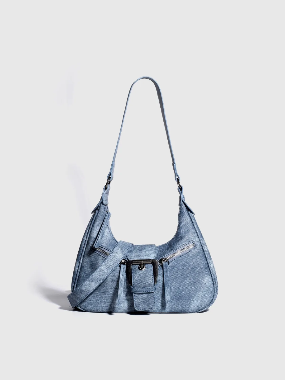 Borse a tracolla vintage Y2k per donna Borsa da moto sotto le ascelle per ragazze calde e fresche Borsa da donna piccola in pelle di jeans di lusso