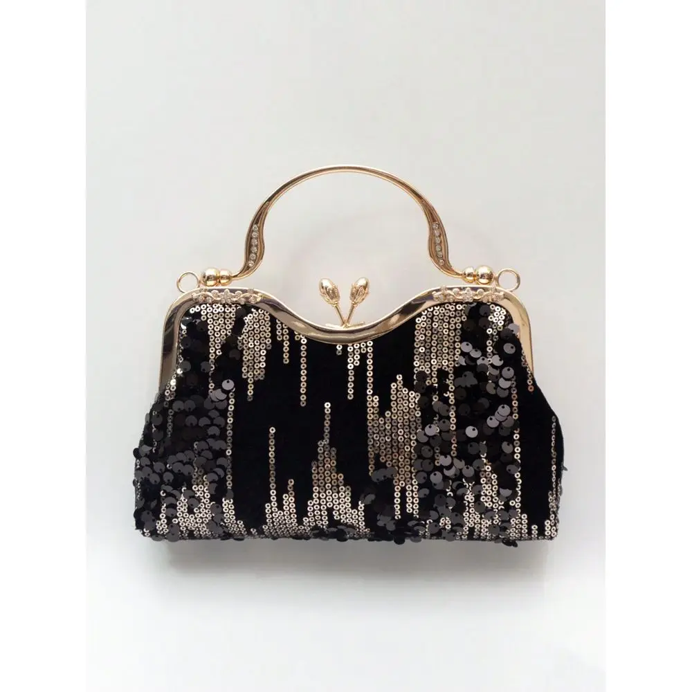 

Business Casual Rhinestone Decor Bucket Bag Mini Drawstring Design,