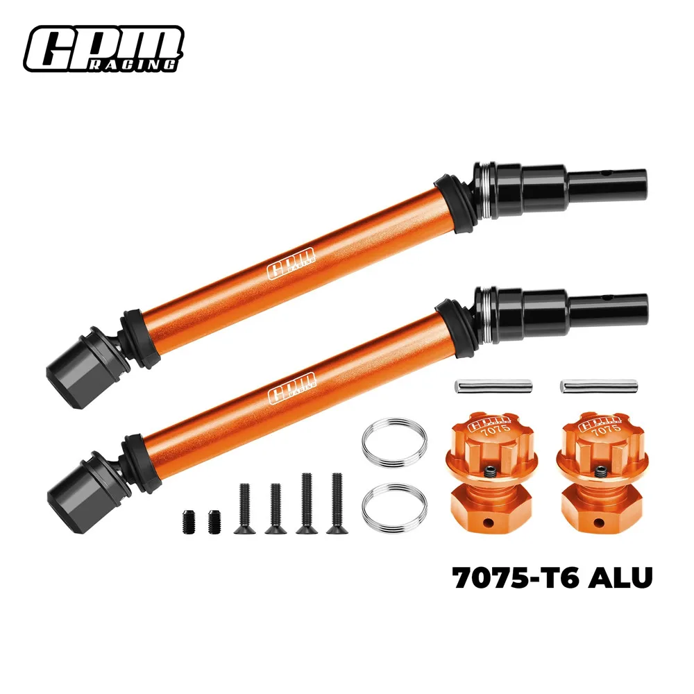 GPM 4140 Steel CVD Drive Shaft&Wheel Hex Nut Set For ARRMA 1/10 Kraton 4S Outcast 4S AR310887