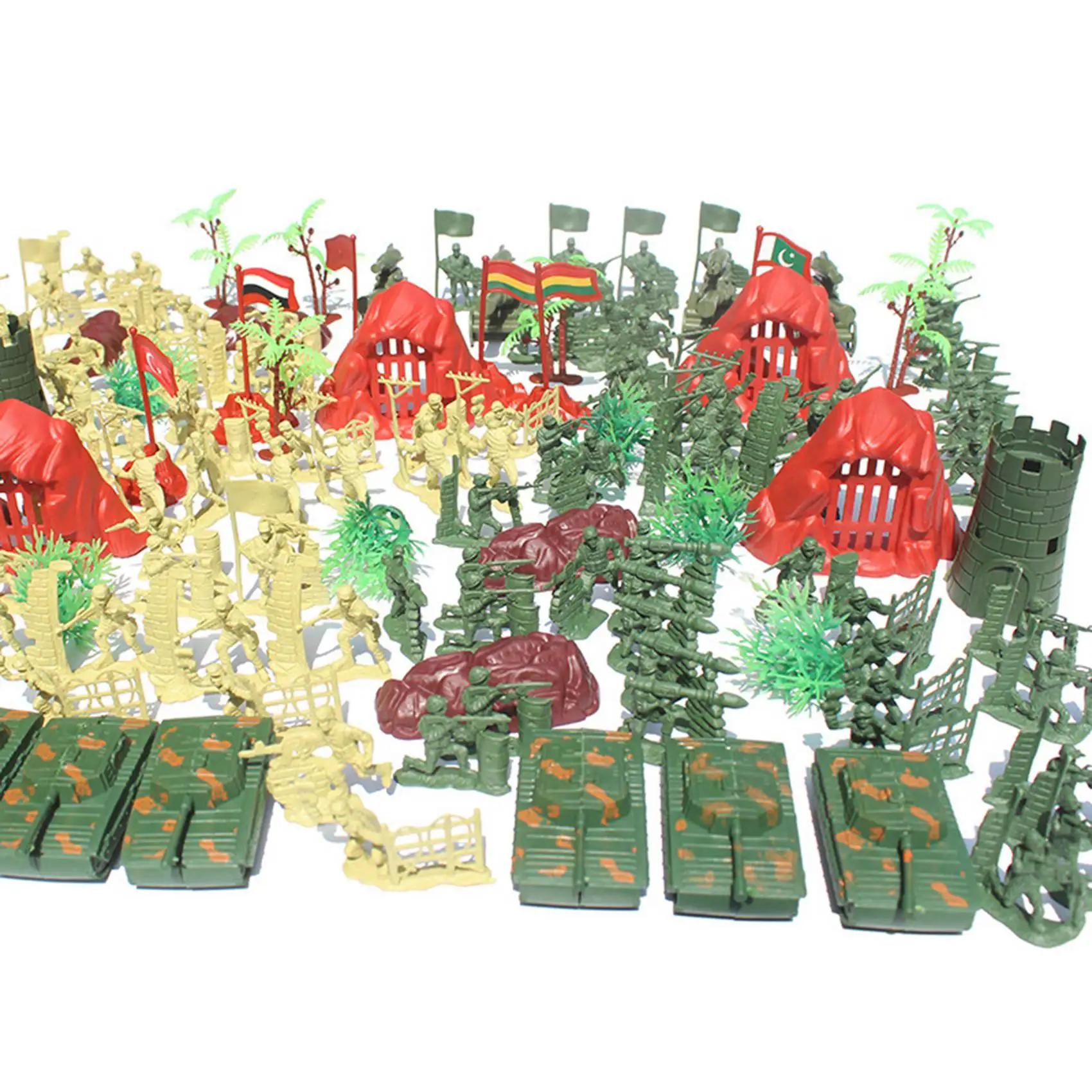 

140 шт./компл., масштабные мини-фигурки солдат, набор солдат, фигурки героев, аксессуары для песочного стола, подарочная модель для детей