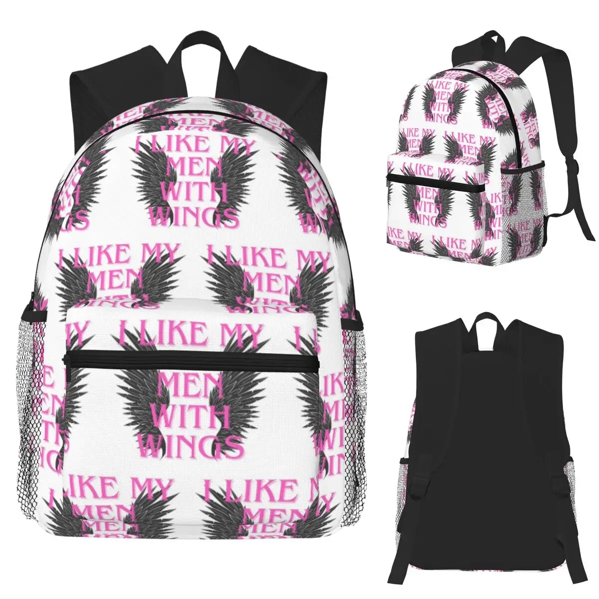 

Рюкзак для студентов «Я люблю мои мужчины с крыльями», школьная сумка, походный дорожный рюкзак для мальчиков и девочек, сумка для книг, сумки на плечо