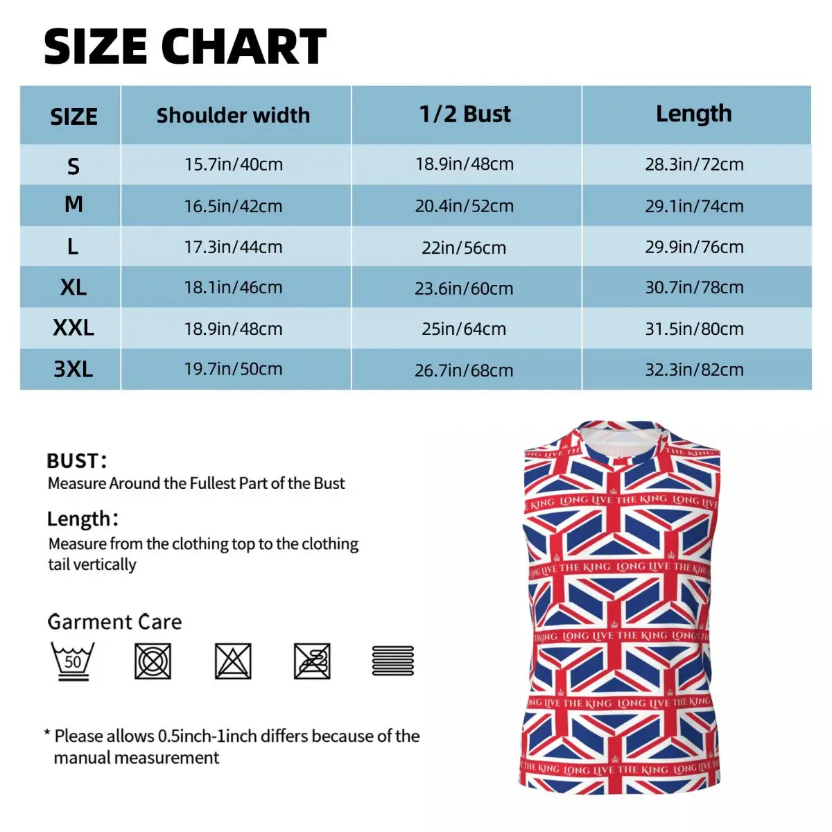 Union Jack Flag Of The UK United Kingdom British Men Printed Sleeveless T-shirt Hip Hop Street Style Beach Holiday Tank Tops