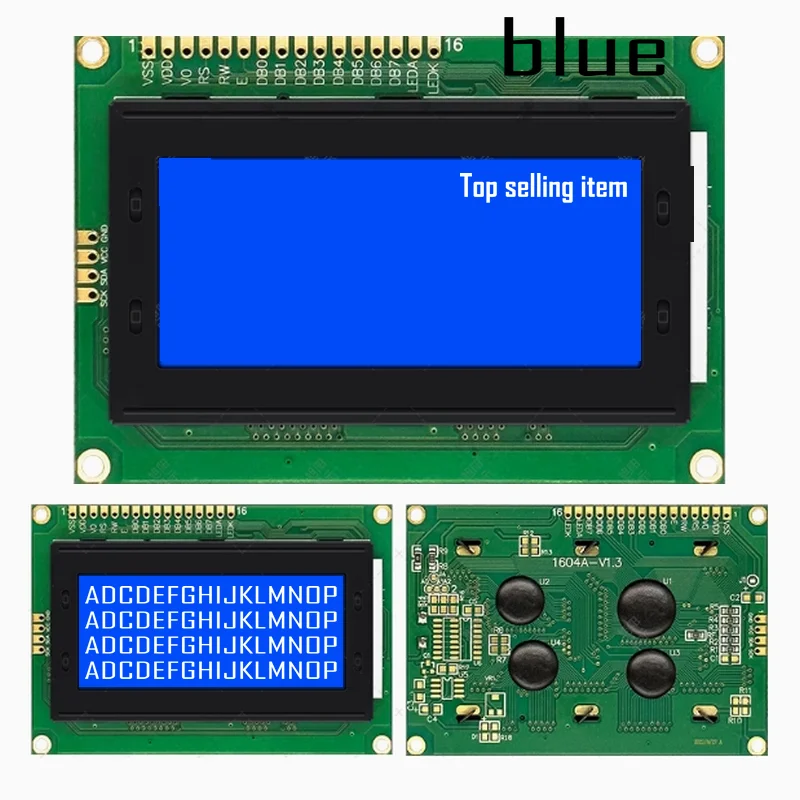 

1604A LCD1604A 16 * 4 LCD module industrial grade 5V factory direct sales price advantage blue white, yellow green