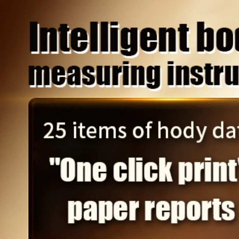 Intelligent Human Body Health Analyzer | Fat, Muscle, Water Composition Test Machine with Printer & Report