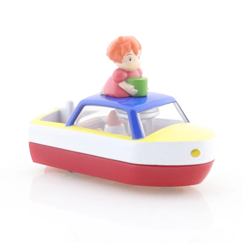 TAKARA TOMY Tomica Diecast Dream Tomica Ghibli 05 Ponyo on The Cliff By The Sea Sousuke`s Ponpon Ship Car Model Boy Toy Model