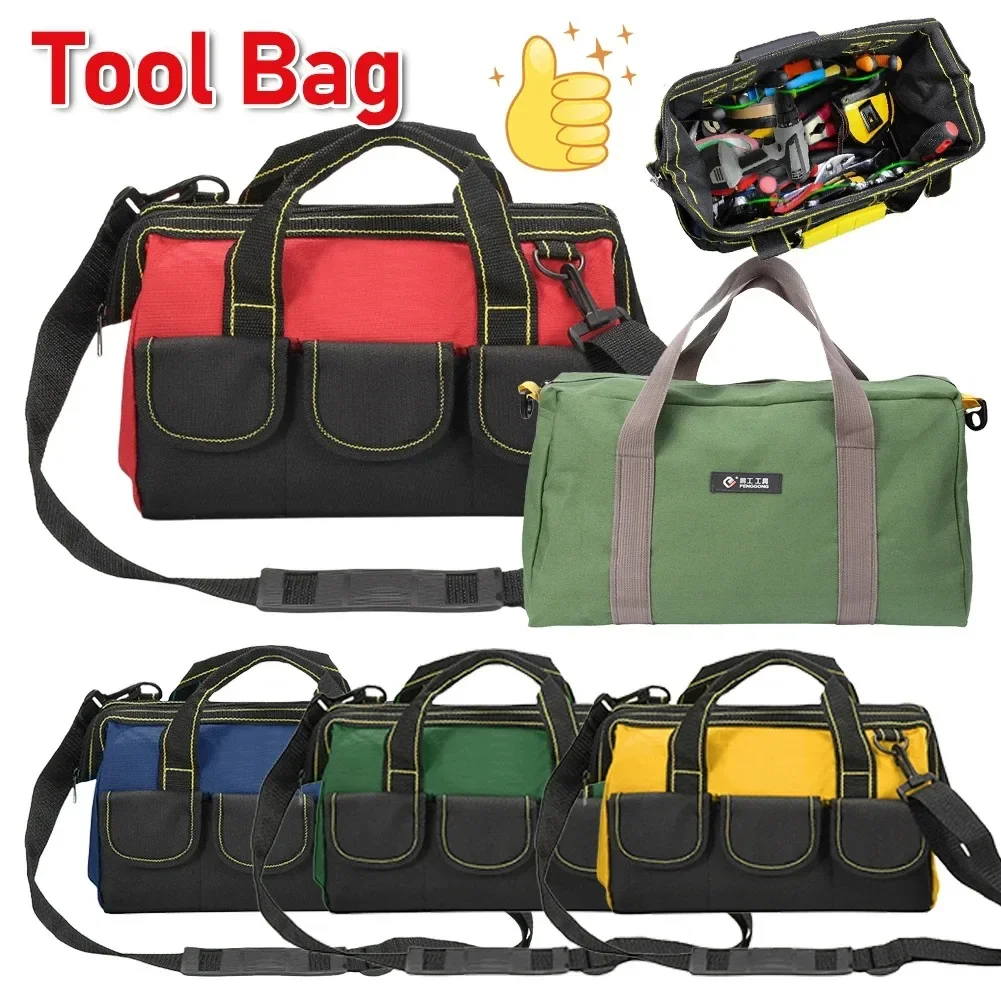 1680D Oxford Cloth Tools Bag Waterproof Wear-resisting Storage Pouch Multifunctional Electrician Bags Hardware Working Tool Bag