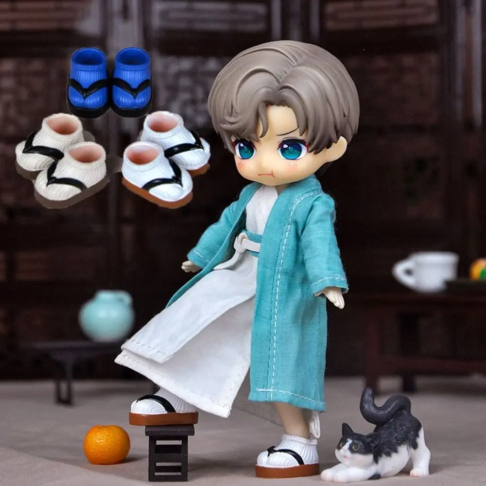 Doll Flip Flops for YMY/GSC Doll for 1/11 OB11 Dolls Shoes 1/12 BJD Doll Shoes Boots For obitsu11GSCbody9OB11 Dolls Accessories