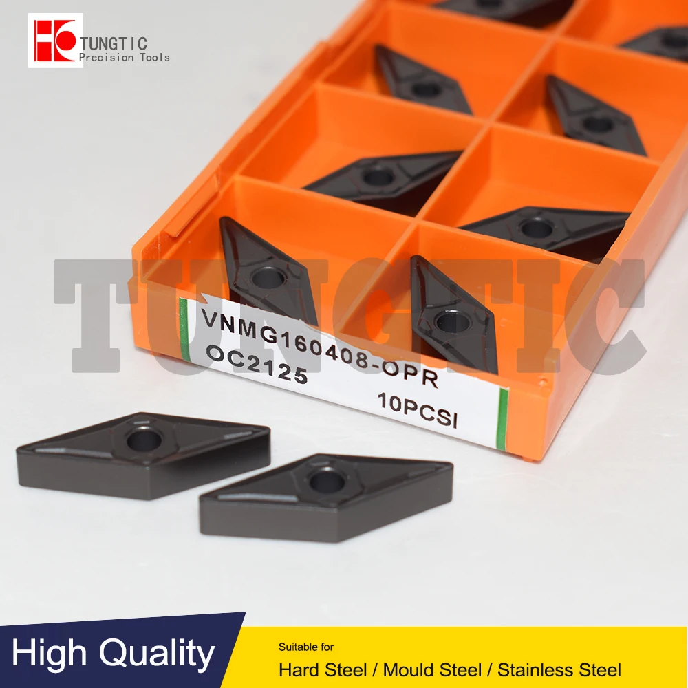 

VNMG160408-OPR OC2125 OC2330S Carbide Turning Cutter CNC Insert Lathe Tools Machining Metal