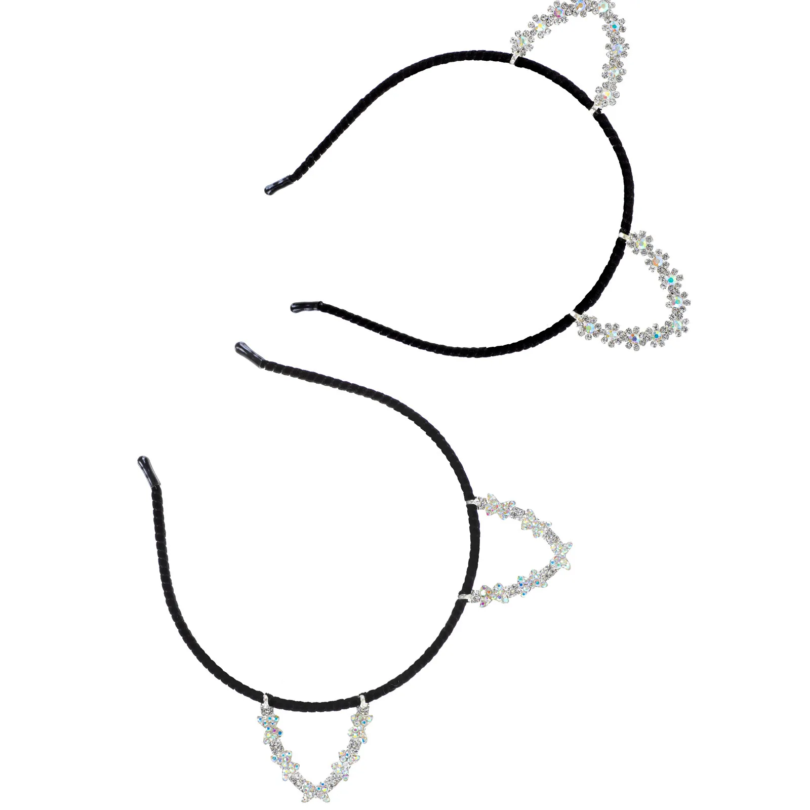 Cat Ear Headband Set – Stainless Steel Cute Cartoon Hair Band for Party Cosplay Festival