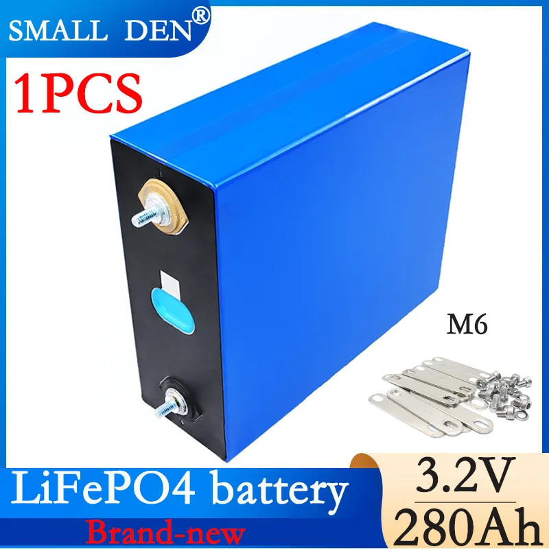 

New 280Ah Lifepo4 Rechargeable Battery 3.2V Grade A 6000 Cycle Lithium Iron Phosphate Prism Solar Energy EU/US Duty Free