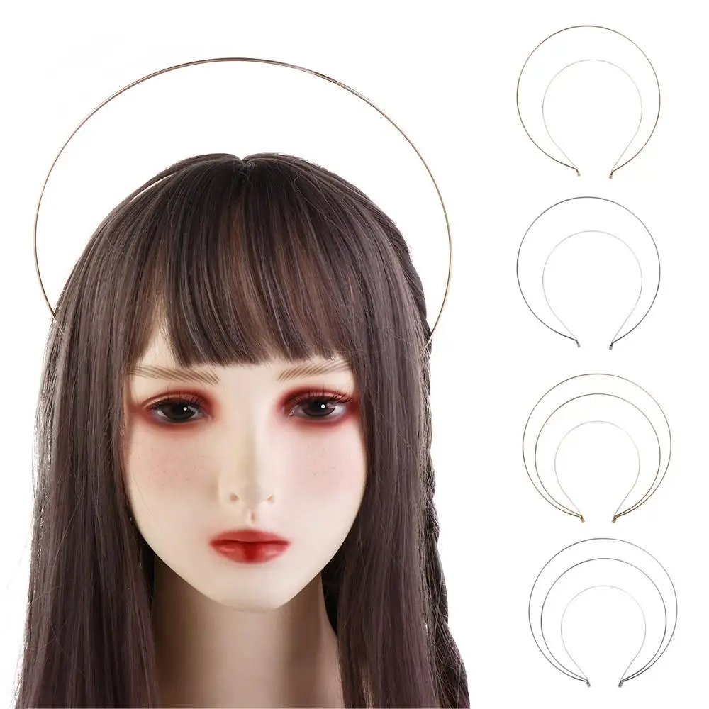 Diademas para el cabello Goddess, diadema para lavarse la cara, diademas doradas de ángel multicapa, diademas finas DIY para mujer, aro para el cabello coreano, corona para el cabello Glory