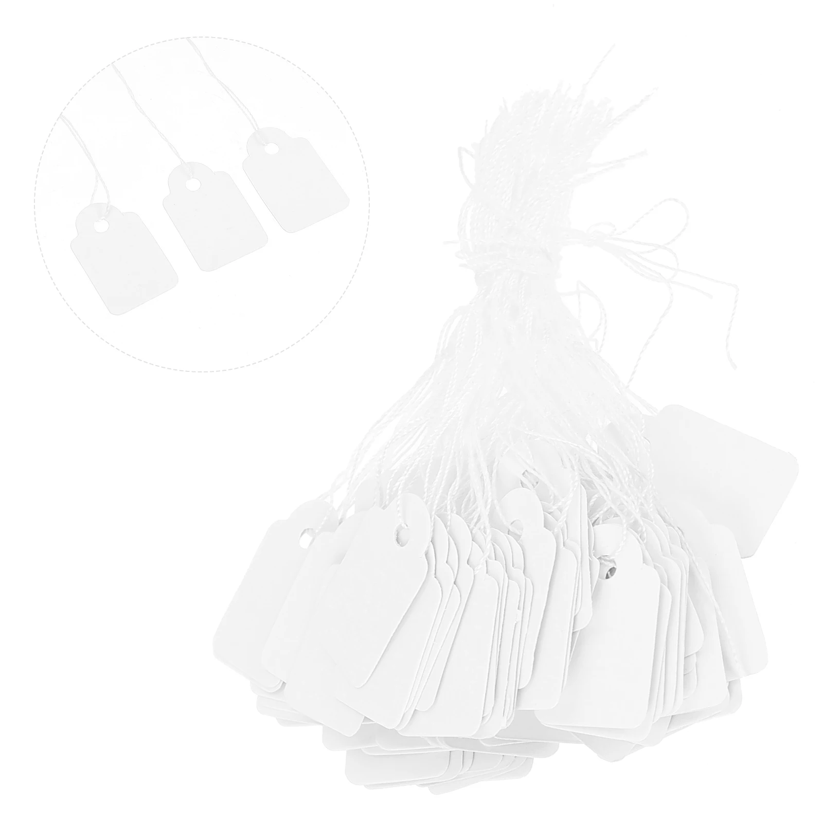 

200 Pcs Jewelry Price Tag Shop Label H written Tags Paper Goods Sign Ideal Supermarkets Mall Retail Stores Clothes Shoes