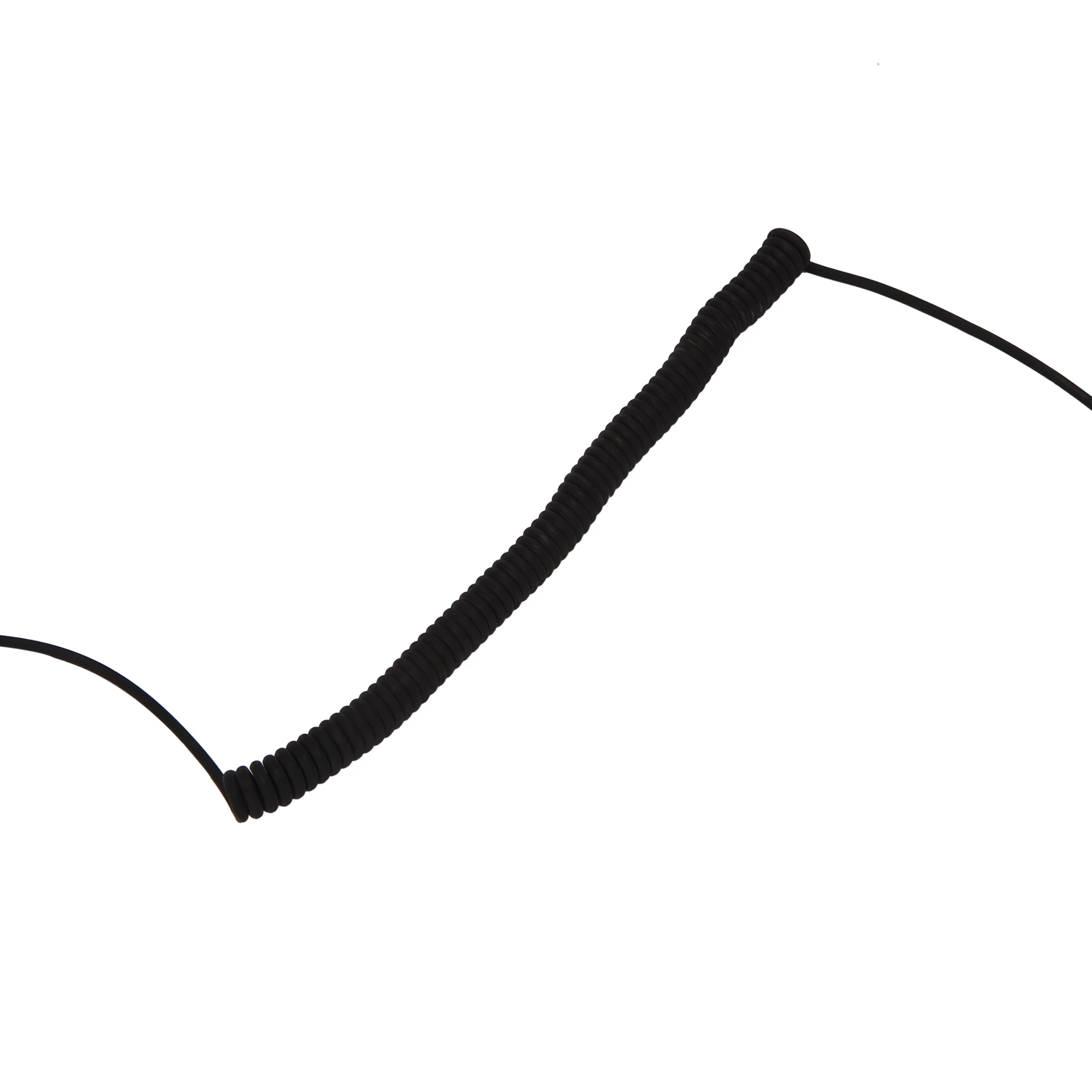 หูฟังด้านเดียวหูฟังสเตอริโอแบบโมโนแยกเสียงรบกวนหูฟังเอียร์บัดพร้อมสายไมโครโฟนสปริงยืดเสริม