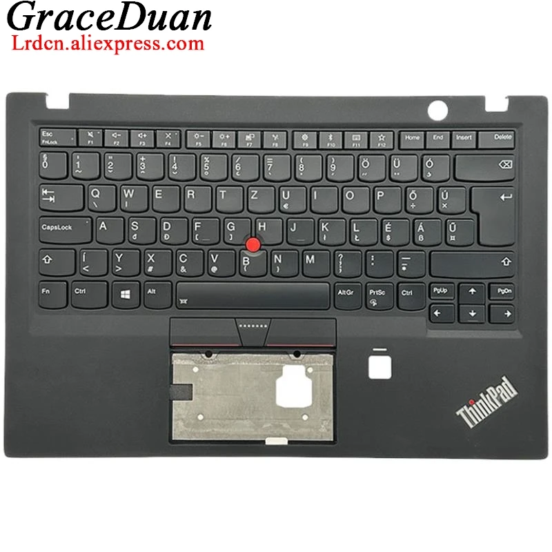 HU Hungarian Black Keyboard Upper Case Palmrest Shell Cover For Lenovo Thinkpad X1 Carbon 5th Gen5 G5 01LX516 01LV302 01LX556 01