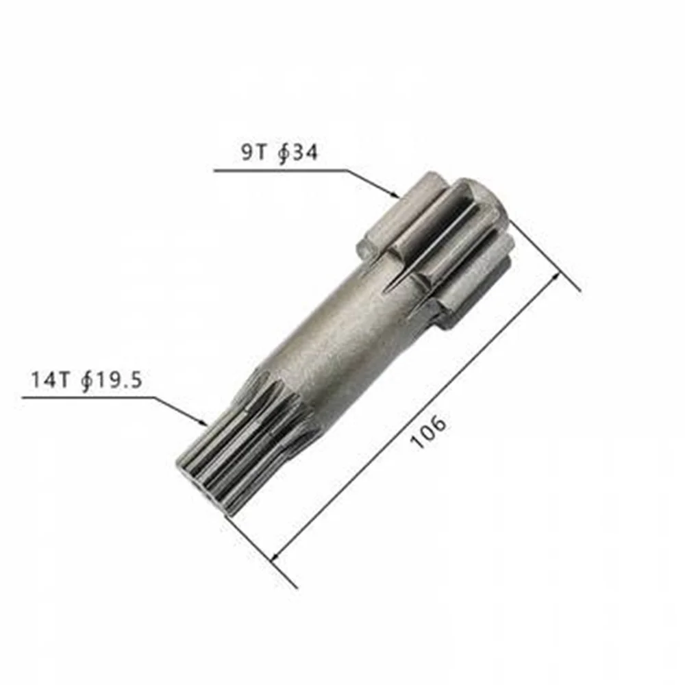 For Yuchai YC135-9 Liugong CLG915D Sumitomo SH120-6 120A1 A3 A2 Walking Sun Gear Shaft 15 16 Tooth 16 16 Tooth Excavator Parts