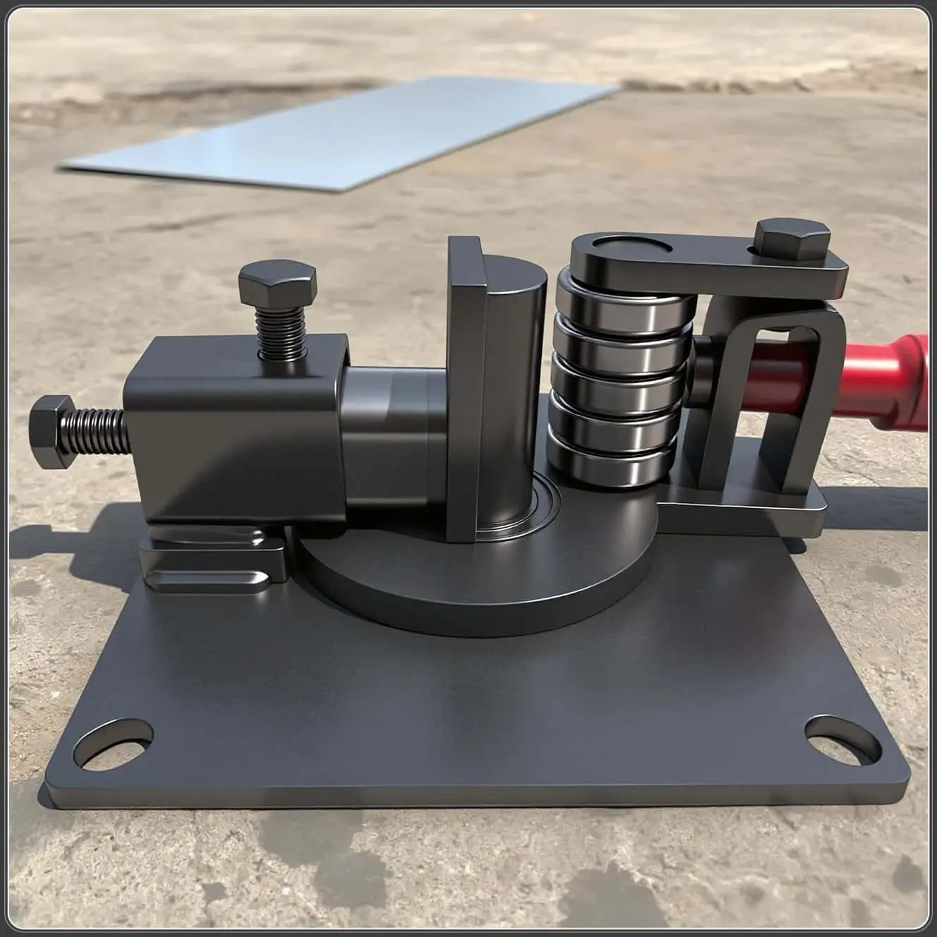 آلة ثني الحديد المسطح اليدوية مناسبة لصفائح حديد 3 × 60 مم جهاز ثني حديد الألومنيوم اضغط على الفرامل #1