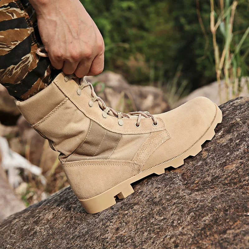 high-quality Tactical Boots Men Boots Special Force Desert Combat Boots Outdoor Hiking Boots Ankle Shoes 2024 Men Hiking Shoes