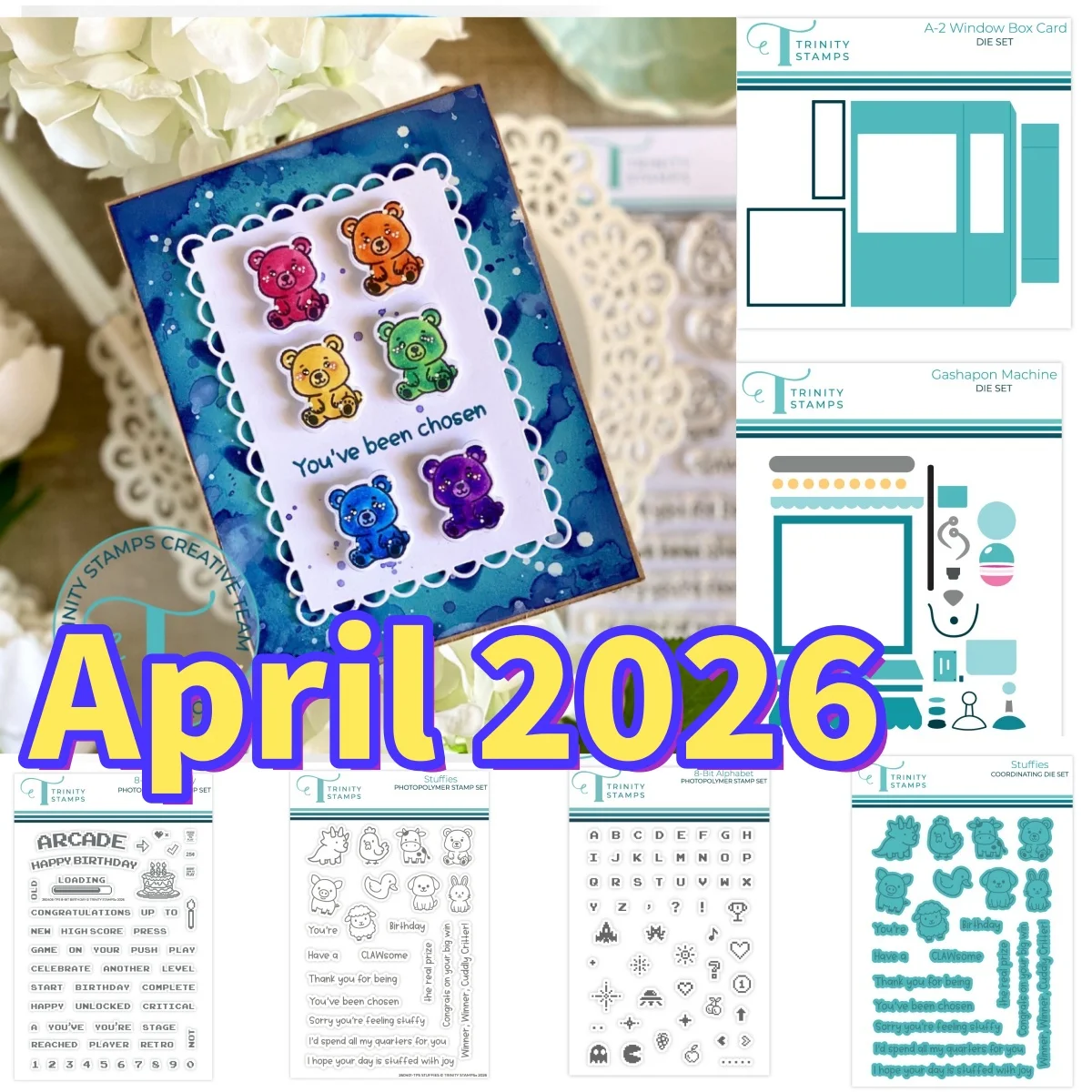 

April 2026 Arcade Machine Window Box Card Metal Cutting Dies Clear Stamps for DIY Making Card Scrapbook Embossed Decoration