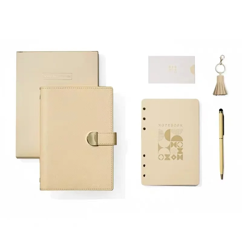 Raccoglitore aziendale PU Notebook diario di viaggio diario organizzatore Agenda Agenda fibbia magnetica blocco note personalizzazione cancelleria