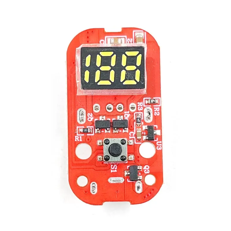 

Newly 0-100 Power Display PCB Driver Plate for Flashlight Fishing Light DIY Repair Parts Type-C Charging Function