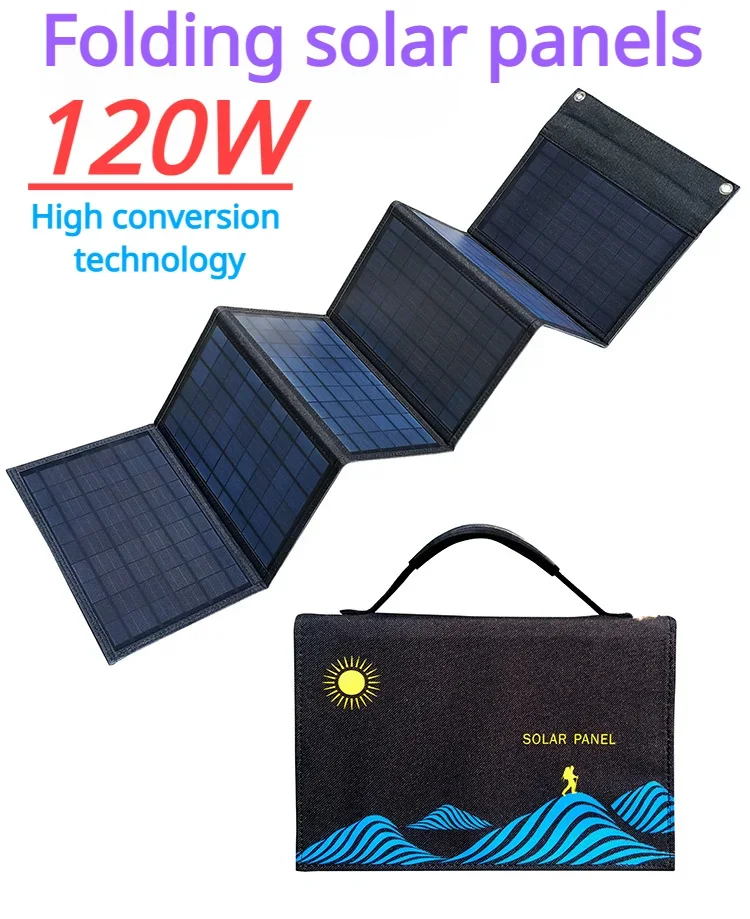 

XAIORAN Sun Folding 120W Solar Cells Charger 5V 3.0A USB Output Devices Portable Solar Panels for Smartphones