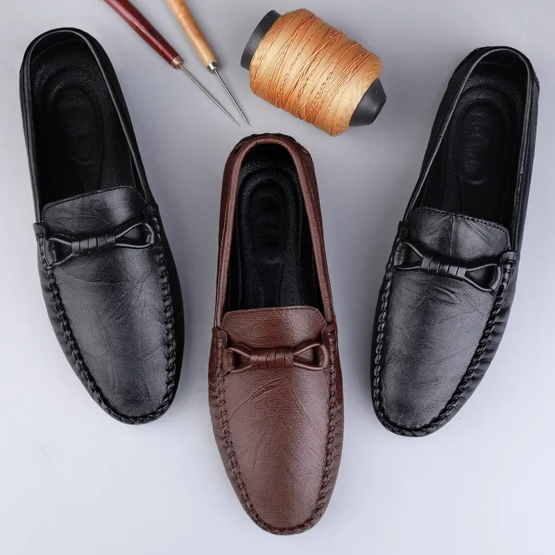 

Moccasins Loafers Men's Genuine Leather Business High-End Men's Business Casual Leather Shoes