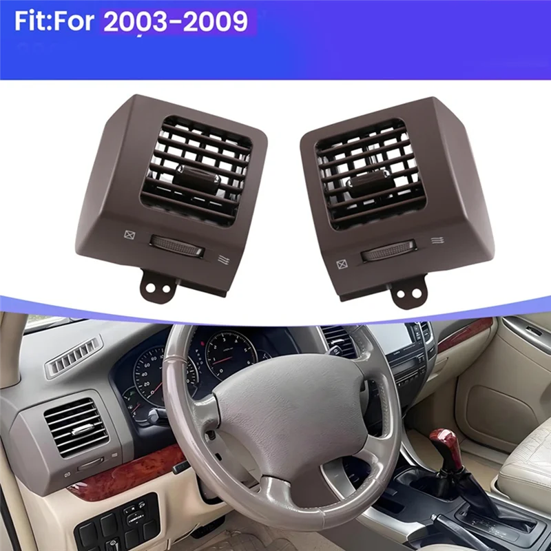 

A95E-Dashboard Heater Air Vent Air Conditioning Outlet Vent For Toyota Land Cruiser Prado LC120 2003-2009 Lexus GX470 2003-09