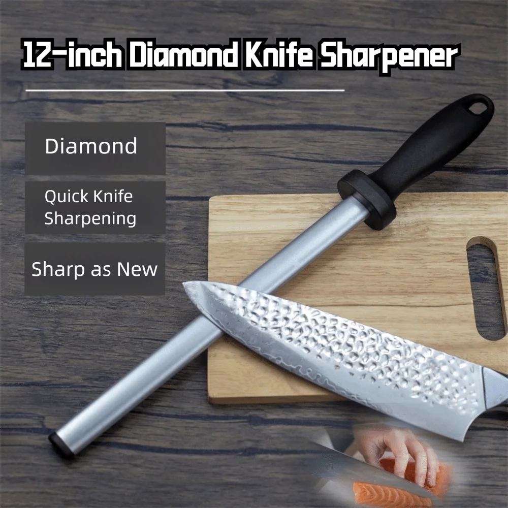 

8/10/12 дюймов точилка для кухонного резака с подвесным отверстием ручка из АБС-пластика точилка для резака быстро заточка руководство