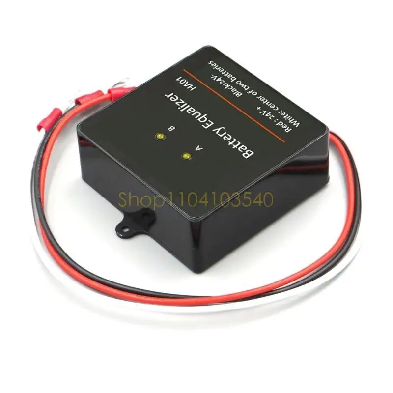 

02DC Battery Voltage Balancer 24V Battery Balancer for Acid Battery with LED Indicator Battery Balancer