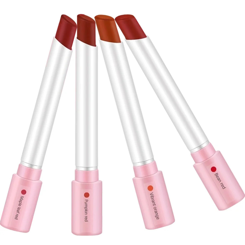 

4Pcs Lipstick Sets for Women Matte Lipsticks Stylish Portable Small Size Ideal for Party Wedding Outdoor Night Club Gift