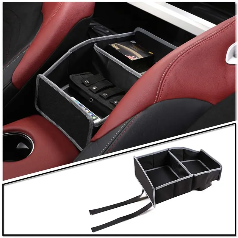 

For Toyota GR Supra A90 2019-2022 Car Central Control Armrest Box Storage Bag Multi-Function Seat Middle Storage Box Auto Parts