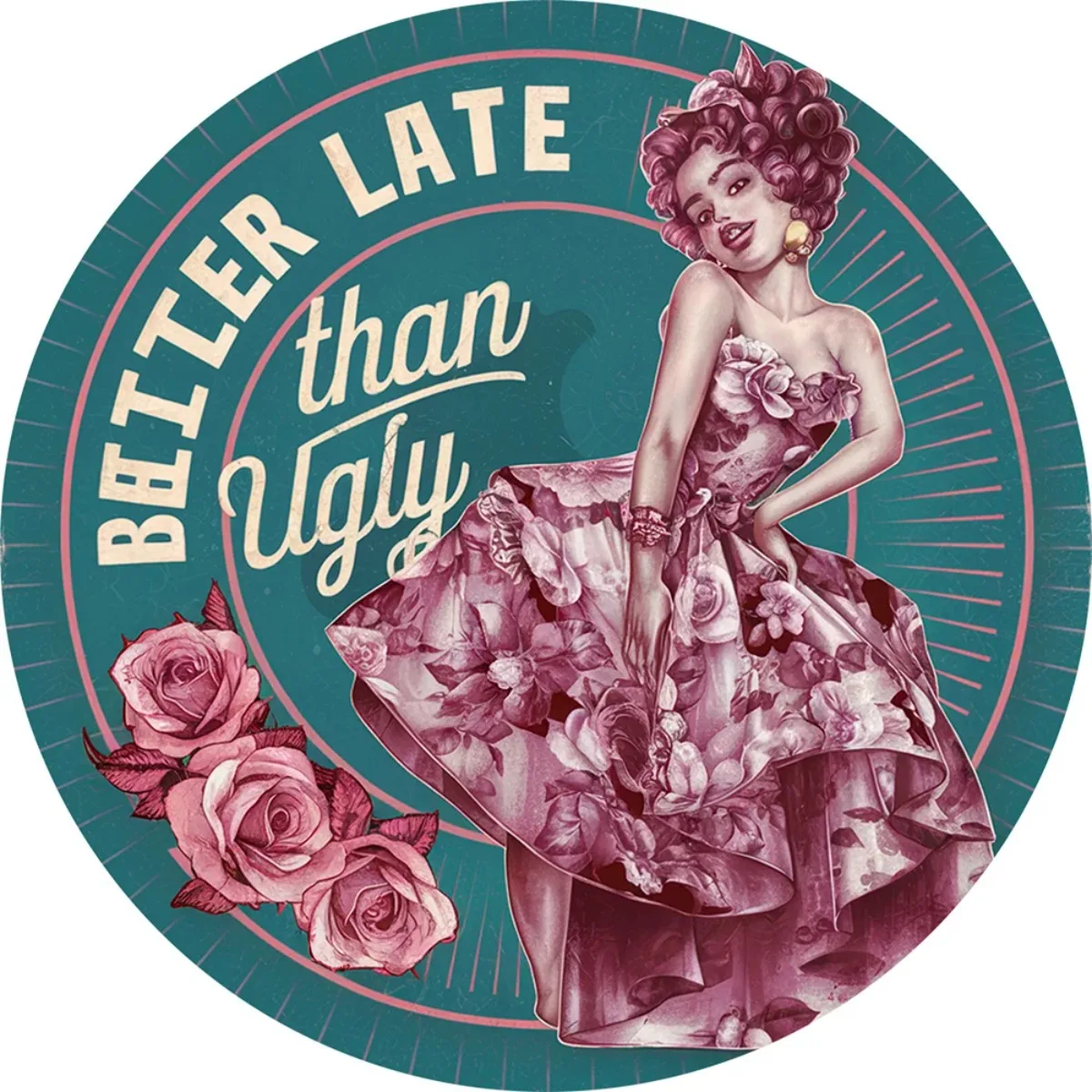 لوحة فنية جدارية عتيقة - مقاومة للأشعة فوق البنفسجية والصدأ، محفورة مسبقًا |   ديكور أنيق للمنزل والنوم، مثالي لديكور الغرفة