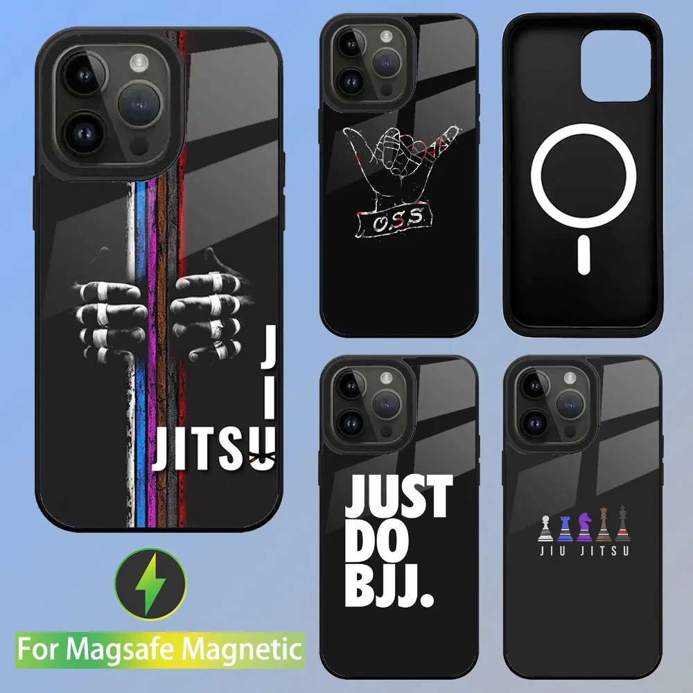 

BJJ Brazilian Jiu Jitsu OSS Phone Case For iPhone 15,14,13,12,11,Plus,Pro,Max Mini Magsafe Magnetic Wireless Charging