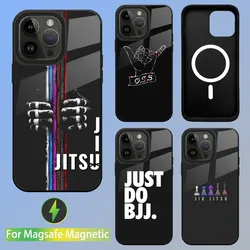 BJJ Brazilian Jiu Jitsu OSS Phone Case For iPhone 15,14,13,12,11,Plus,Pro,Max Mini Magsafe Magnetic Wireless Charging