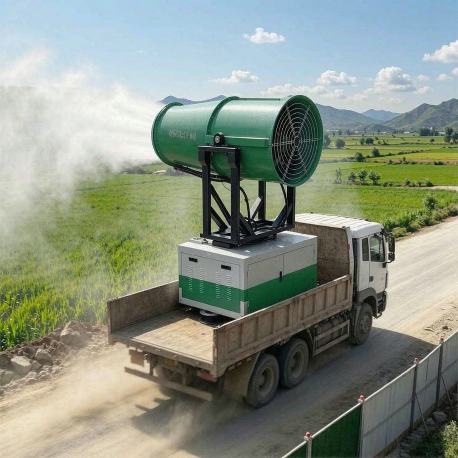 Industry Mist Blower Sprayer Fog Cannon Adjustable Spray Angle Mist Cannon Factory Direct Mobile Security Fog Cannon Machine