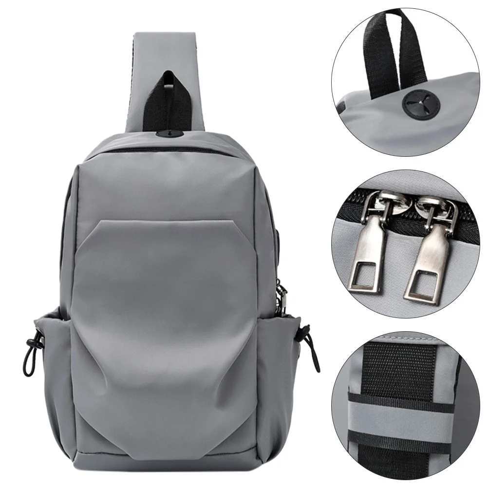 

1Pcs Water-Repellent Chest Bag Lightweight Nylon Adjustable Belt Cross-Body Pouch Travel Storage Pack for Men Women