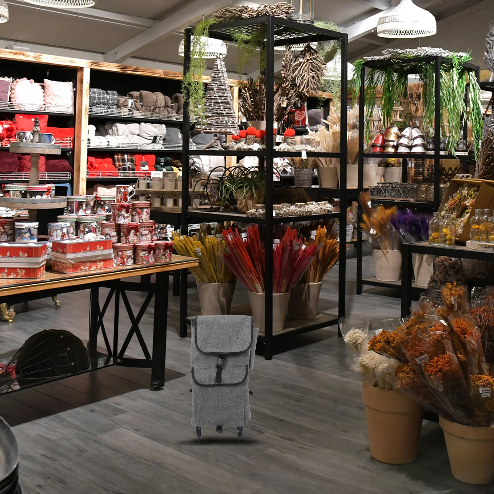 

Trolley Bag Shopping Cart Replacement Waterproof Oxford Cloth Liner Large Capacity Collapsible Storage Utility Pouch Grocery