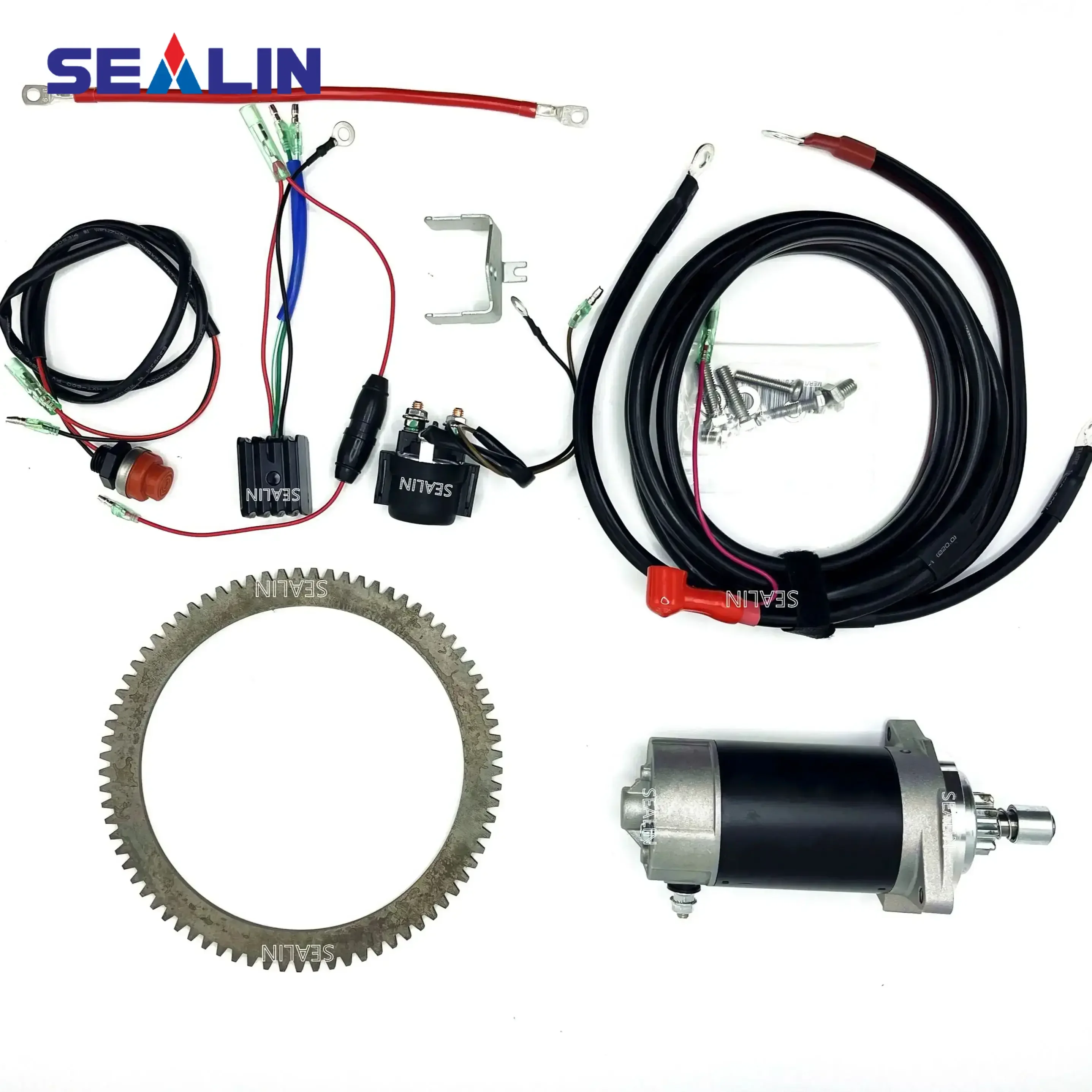 

ELECTRIC START KIT WITH RING GEAR FOR TOHATSU MFS20C F20 20HP EFI 4 STROKE OUTBOARD MOTOR