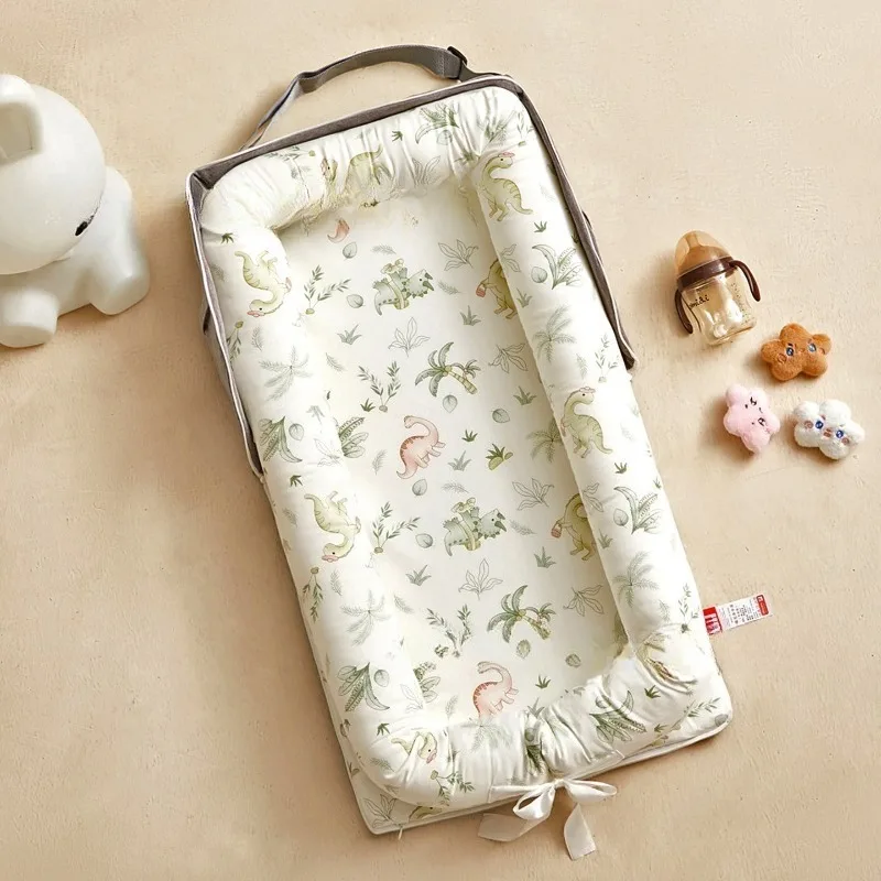 85*45 سنتيمتر سرير عش الطفل مع وسادة المحمولة سرير سفر الرضع طفل القطن مهد لحديثي الولادة سرير بيبي