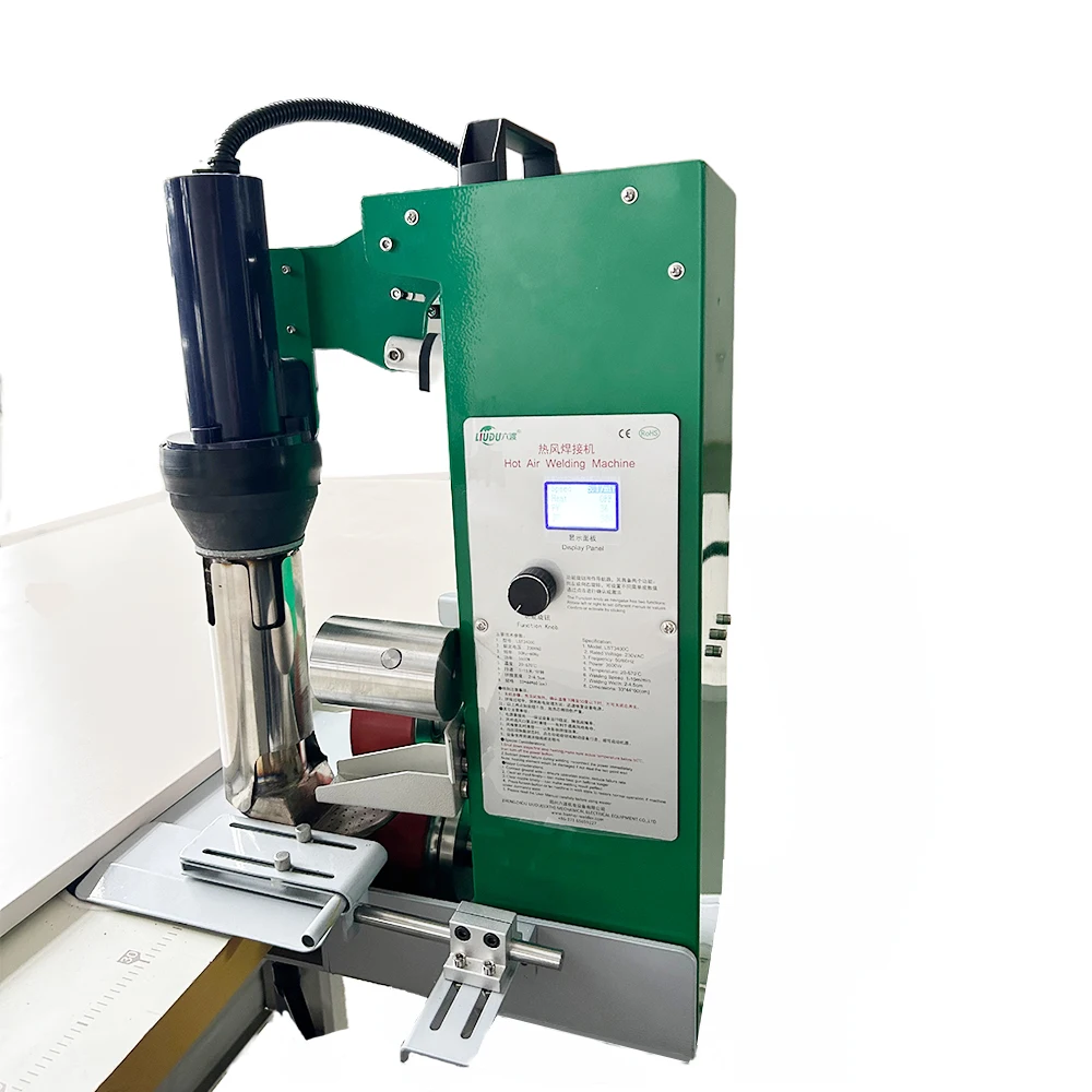 New Desktop PVC Tarpaulin Heat Sealing Machine Plastic/PVC Flex Banner Welder Air Jointing Tarpaulin Hemming Welding Machine